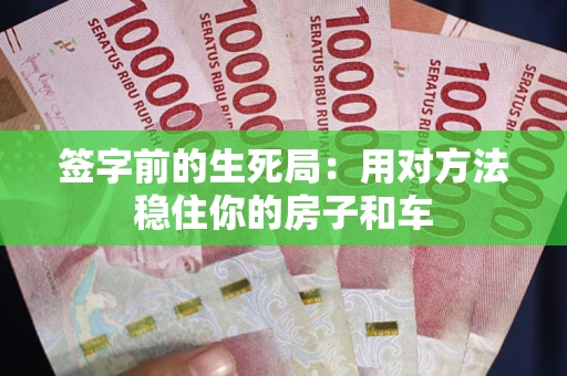 北京签字前的生死局：用对方法稳住你的房子和车