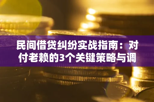 北京民间借贷纠纷实战指南：对付老赖的3个关键策略与调解盲区解析