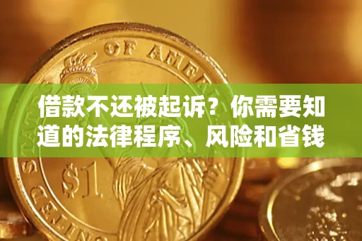北京借款不还被起诉？你需要知道的法律程序、风险和省钱技巧