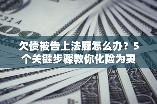 北京欠债被告上法庭怎么办？5个关键步骤教你化险为夷